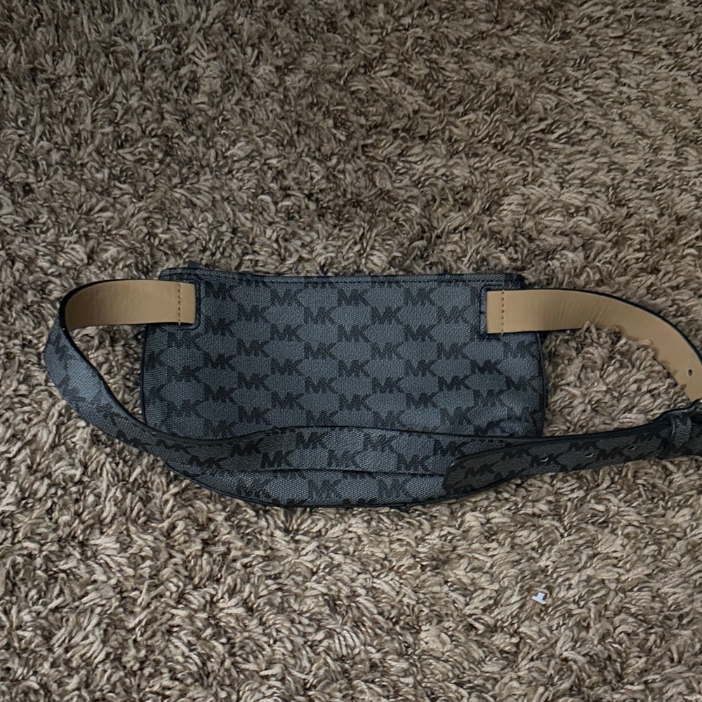 Michael Kors Black and Tan Belt Bag